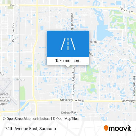 74th Avenue East map