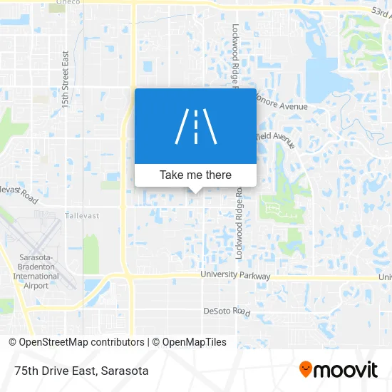 75th Drive East map