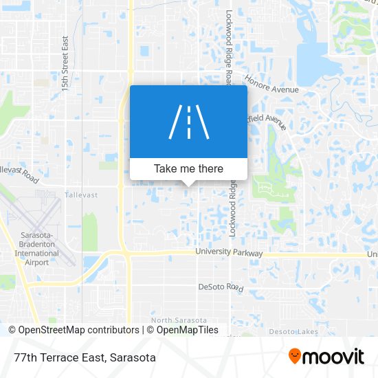 77th Terrace East map