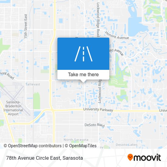 78th Avenue Circle East map