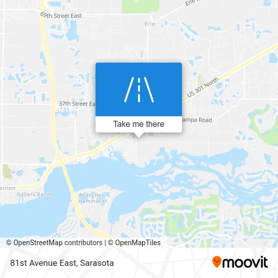 81st Avenue East map