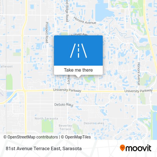 Mapa de 81st Avenue Terrace East