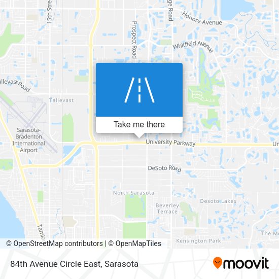 84th Avenue Circle East map