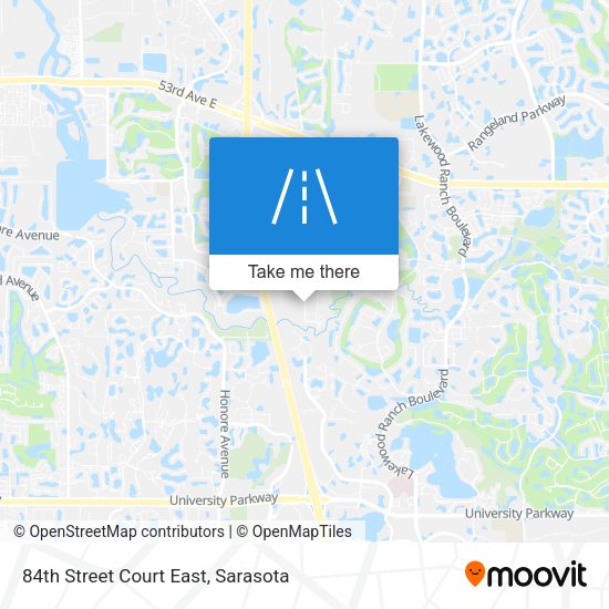 84th Street Court East map