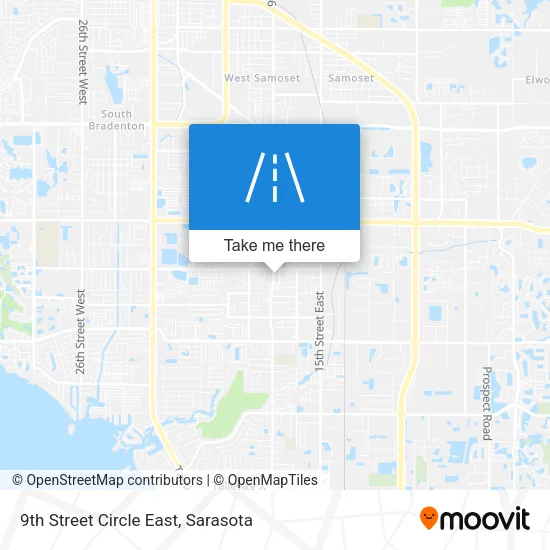 9th Street Circle East map