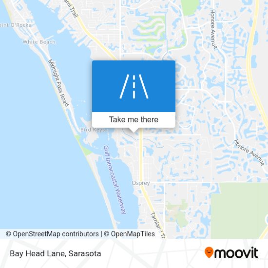 Bay Head Lane map