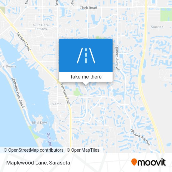 Maplewood Lane map