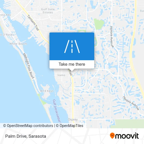 Palm Drive map