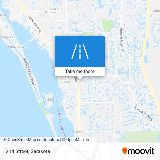 2nd Street map