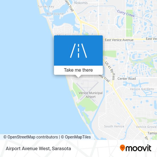 Airport Avenue West map