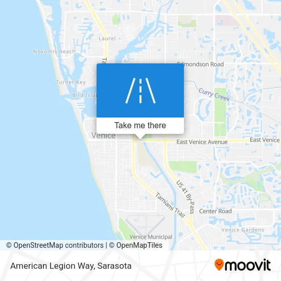 American Legion Way map
