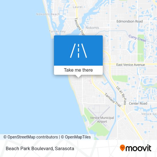 Beach Park Boulevard map