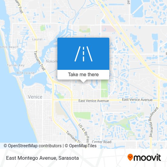 East Montego Avenue map