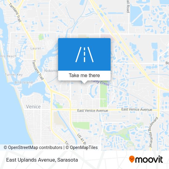 East Uplands Avenue map