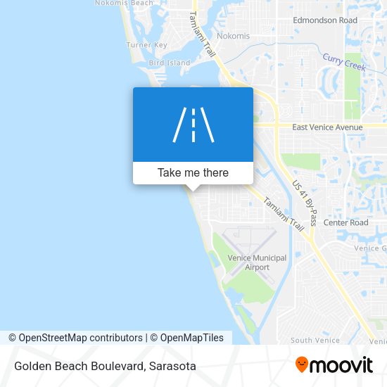Mapa de Golden Beach Boulevard