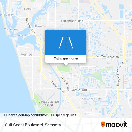 Mapa de Gulf Coast Boulevard