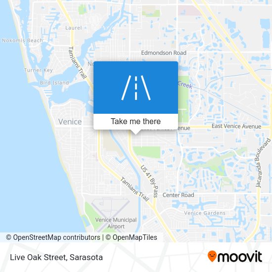 Mapa de Live Oak Street