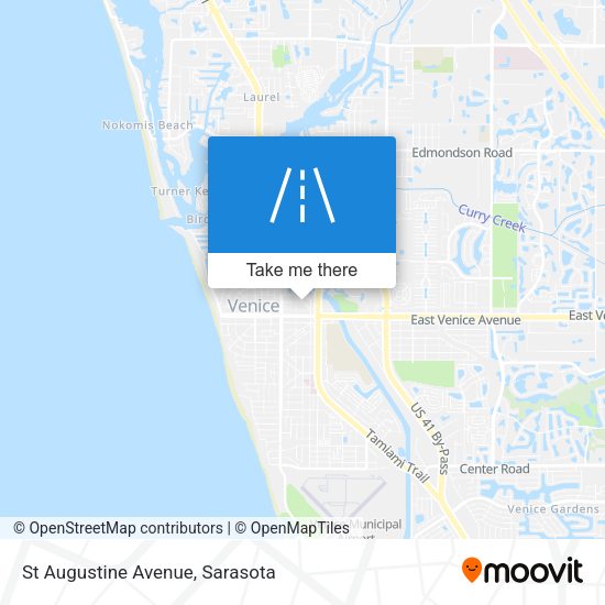 St Augustine Avenue map