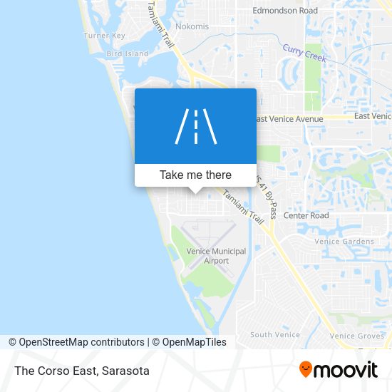 Mapa de The Corso East