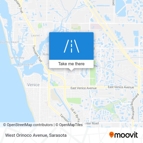 West Orinoco Avenue map