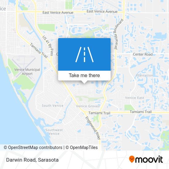 Mapa de Darwin Road