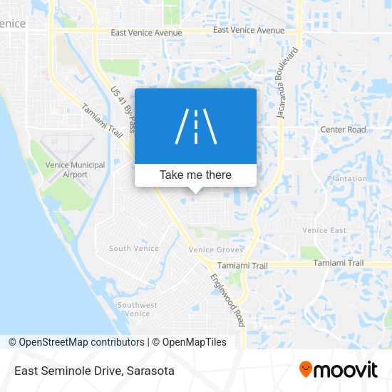 East Seminole Drive map