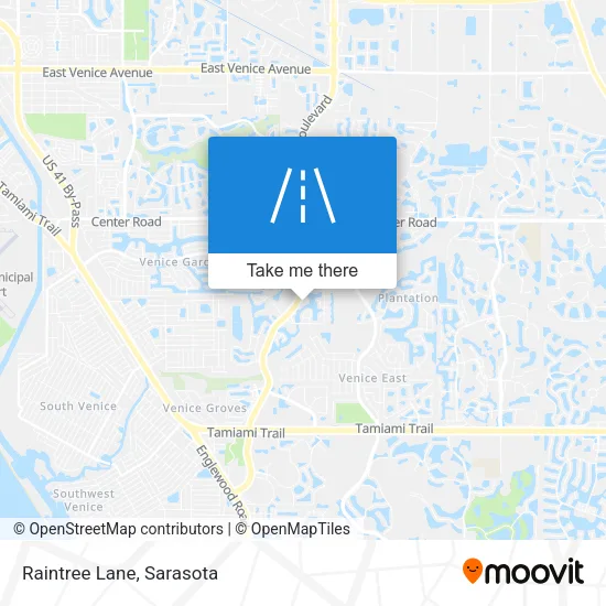 Raintree Lane map