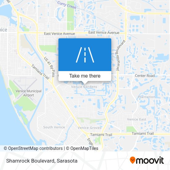 Shamrock Boulevard map