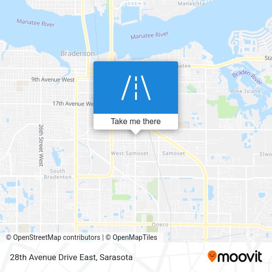 28th Avenue Drive East map