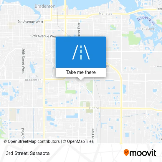 3rd Street map