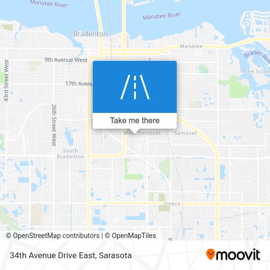 34th Avenue Drive East map