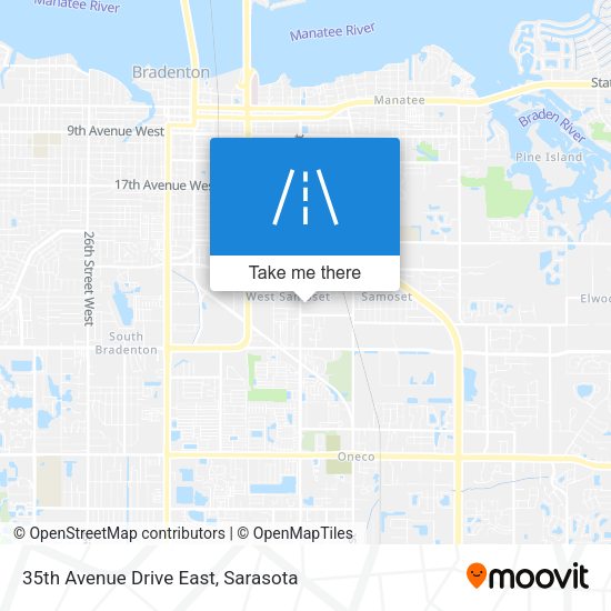 35th Avenue Drive East map