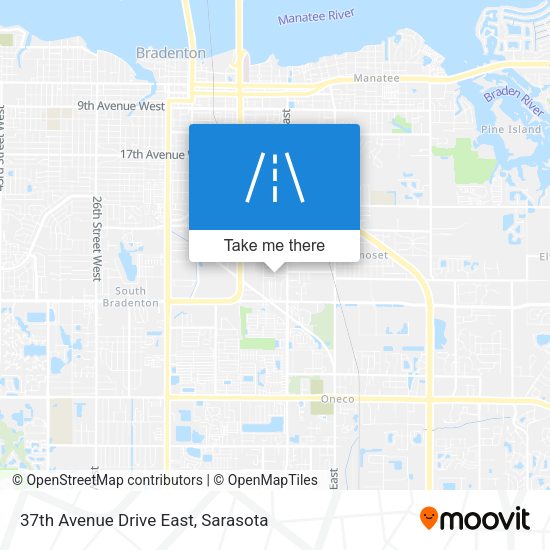 Mapa de 37th Avenue Drive East