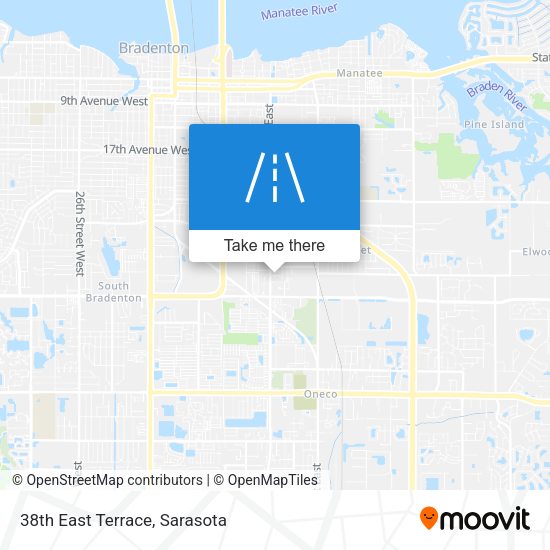 38th East Terrace map