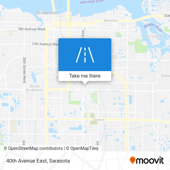 40th Avenue East map