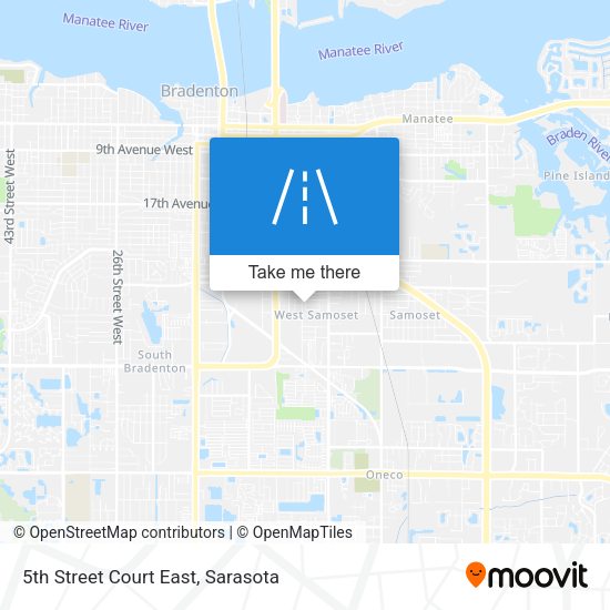 5th Street Court East map