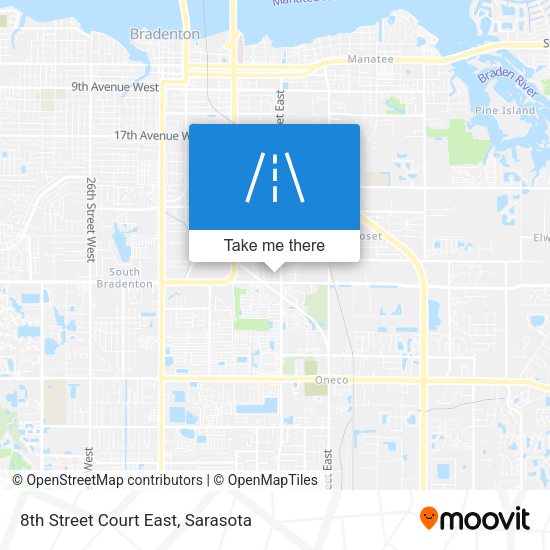 Mapa de 8th Street Court East