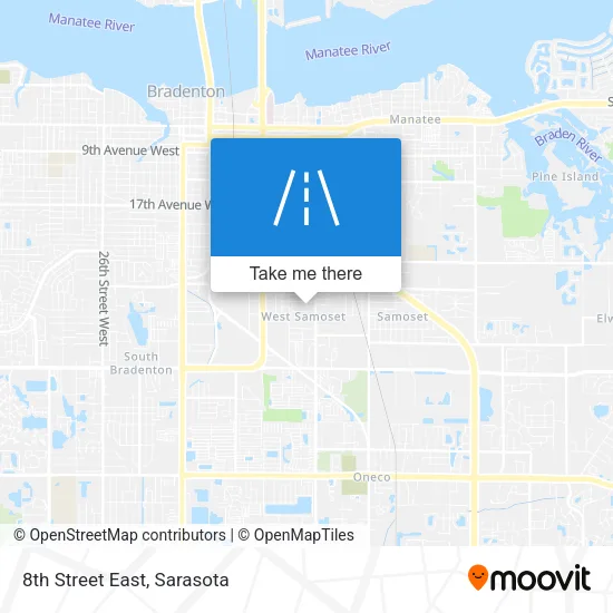 8th Street East map