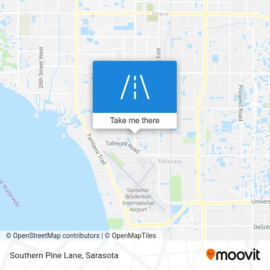 Southern Pine Lane map