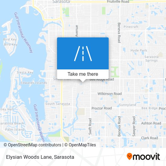 Elysian Woods Lane map