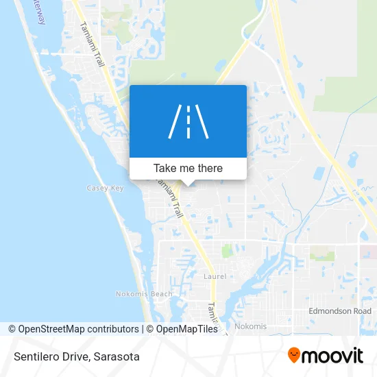 Sentilero Drive map