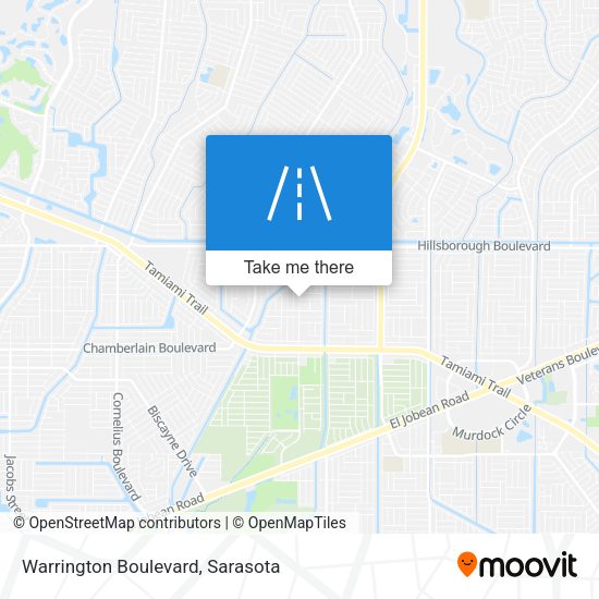 Mapa de Warrington Boulevard
