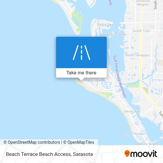 Beach Terrace Beach Access map