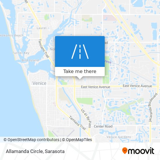 Allamanda Circle map