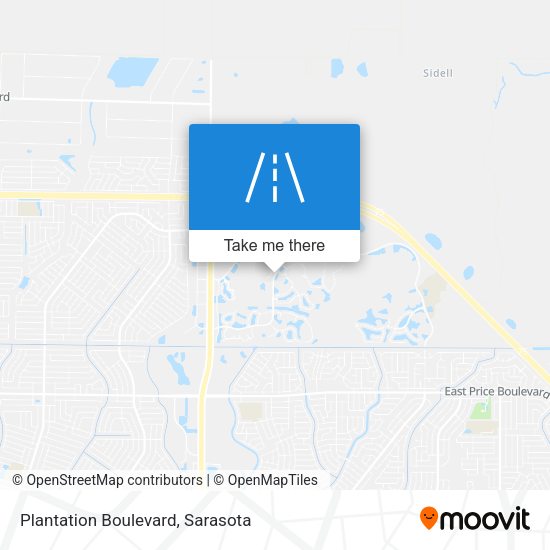 Plantation Boulevard map