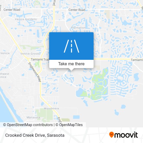 Crooked Creek Drive map