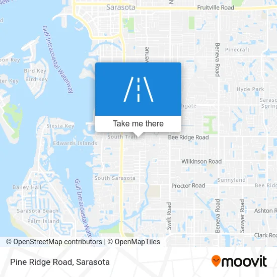 Pine Ridge Road map