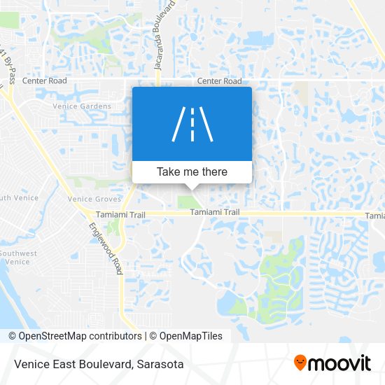 Venice East Boulevard map