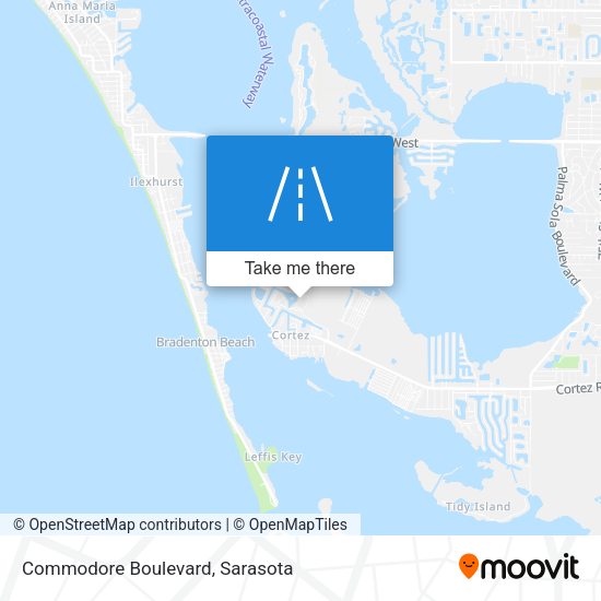 Mapa de Commodore Boulevard