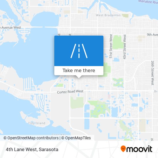 4th Lane West map